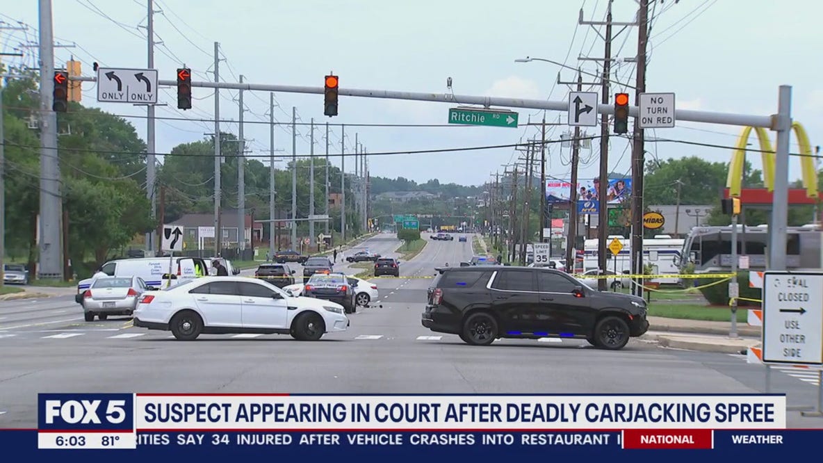 DC man appears in court after deadly carjacking spree